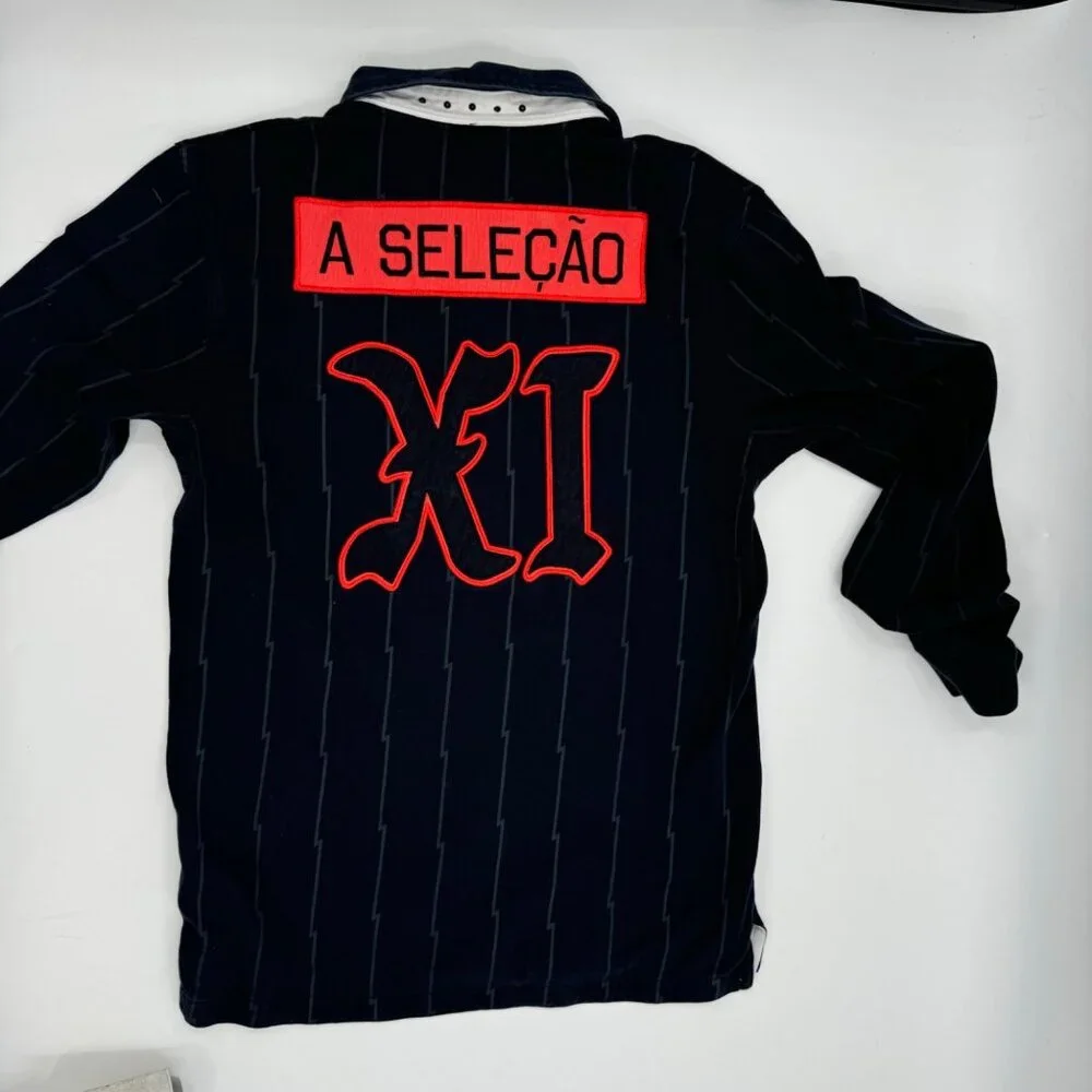 Nike Brazil Canarinho Selecao Long Sleeve Rugby Shirt Size M - Picture 11 of 12